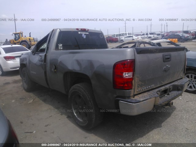 1GCEC14X88Z289937 - 2008 CHEVROLET SILVERADO C1500 GRAY photo 3