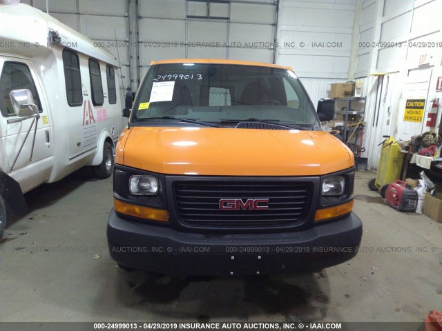 1GTW7GCA5C1179928 - 2012 GMC SAVANA G2500 ORANGE photo 6