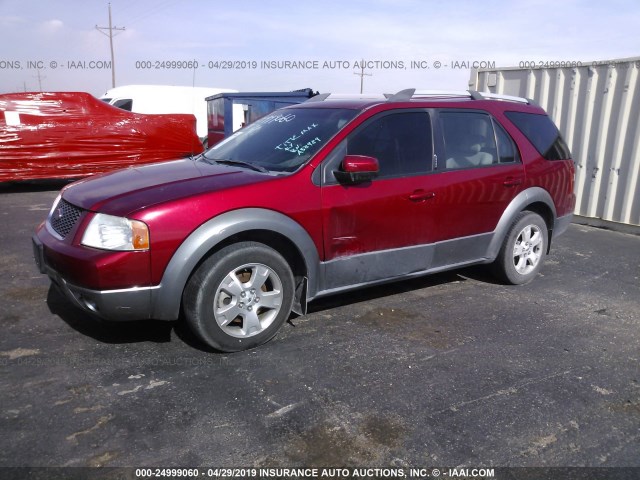 1FMZK02115GA58989 - 2005 FORD FREESTYLE SEL RED photo 2