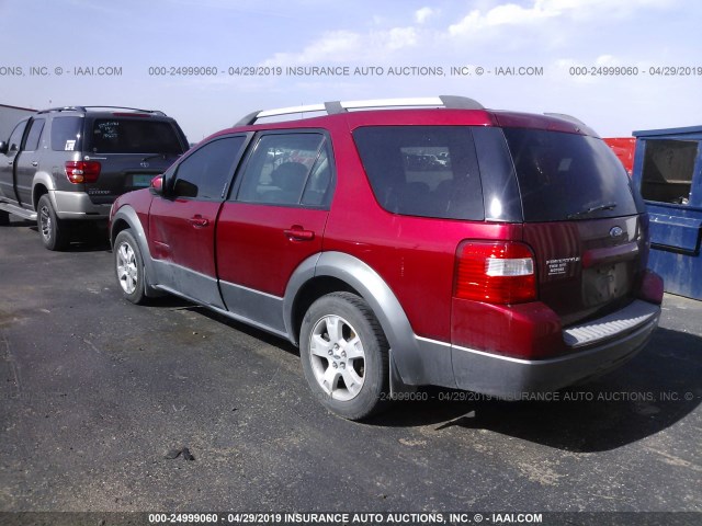 1FMZK02115GA58989 - 2005 FORD FREESTYLE SEL RED photo 3