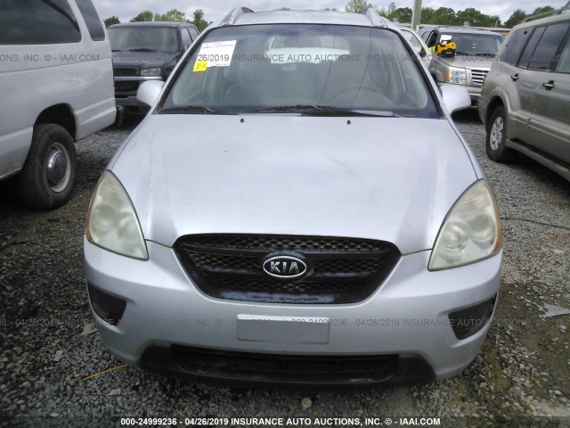 KNAFG525677083640 - 2007 KIA RONDO LX/EX SILVER photo 6