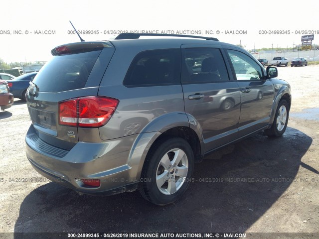 3C4PDCBG6CT355504 - 2012 DODGE JOURNEY SXT GRAY photo 4