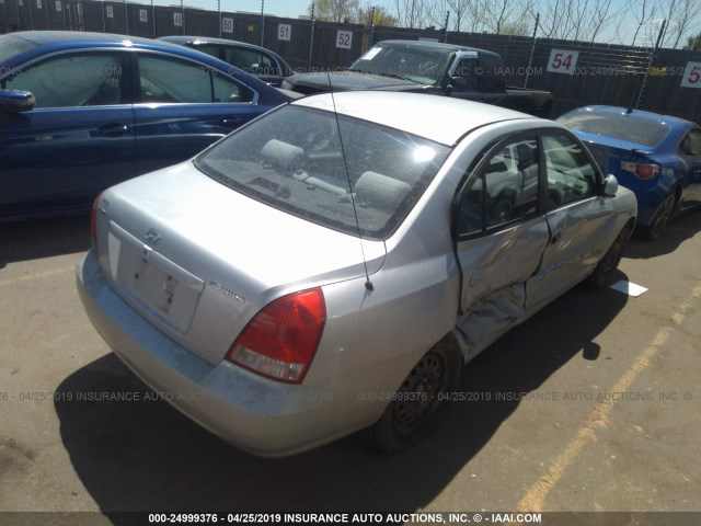 KMHDN45D13U678934 - 2003 HYUNDAI ELANTRA GLS/GT SILVER photo 4