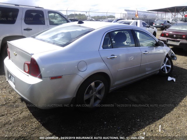 1G1ZC5E08CF222963 - 2012 CHEVROLET MALIBU 1LT 银色 照片 4
