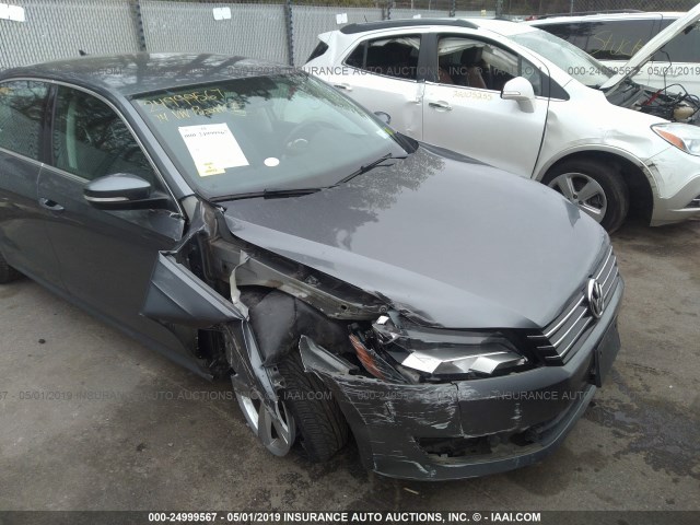 1VWBT7A38EC105308 - 2014 VOLKSWAGEN PASSAT SE GRAY photo 6