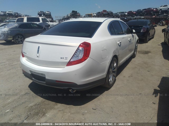 1LNHL9DK9DG616962 - 2013 LINCOLN MKS WHITE photo 4