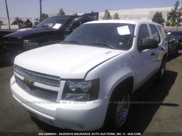 1GNMCAE01AR151697 - 2010 CHEVROLET TAHOE C1500  LS WHITE photo 2