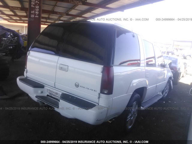 1GYEK13RXYR118297 - 2000 CADILLAC ESCALADE WHITE photo 4