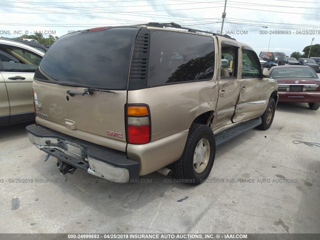 3GKEC16Z95G192650 - 2005 GMC YUKON XL C1500 GOLD photo 4