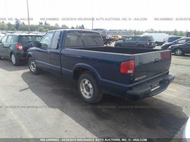 1GTCS19W4Y8130364 - 2000 GMC SONOMA BLUE photo 3