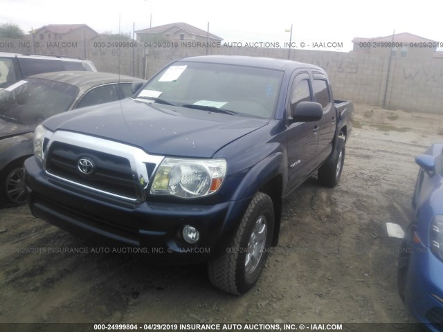 5TELU42N76Z157020 - 2006 TOYOTA TACOMA DOUBLE CAB 蓝色 照片 2