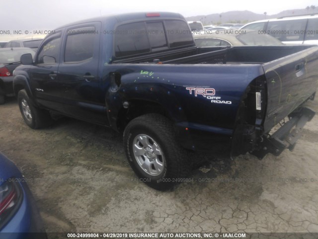 5TELU42N76Z157020 - 2006 TOYOTA TACOMA DOUBLE CAB 蓝色 照片 3