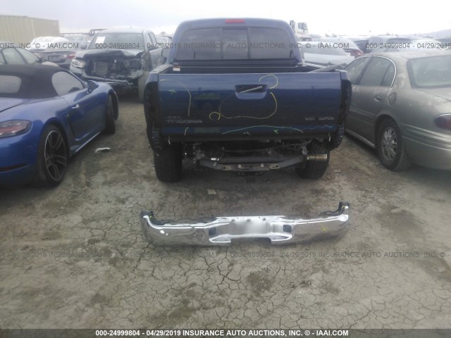 5TELU42N76Z157020 - 2006 TOYOTA TACOMA DOUBLE CAB 蓝色 照片 6