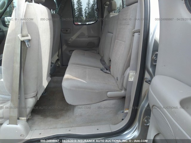 5TBBT44194S449733 - 2004 TOYOTA TUNDRA ACCESS CAB SR5 GRAY photo 8