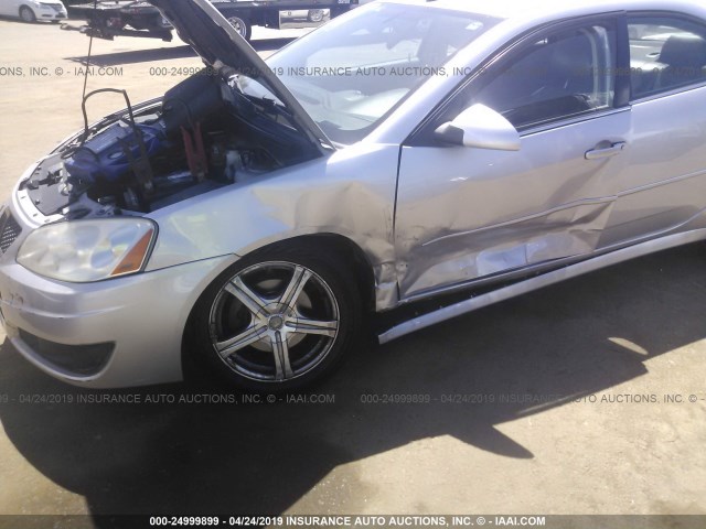 1G2ZA5EK2A4164375 - 2010 PONTIAC G6 SILVER photo 6