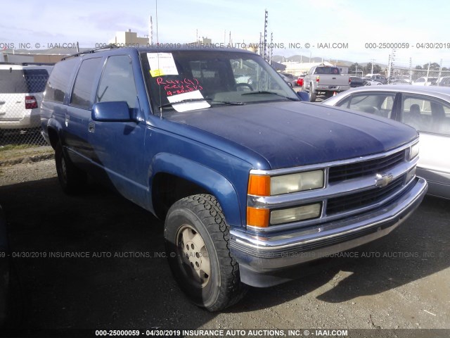 1GNFK16K2SJ341505 - 1995 CHEVROLET SUBURBAN K1500 BLUE photo 1