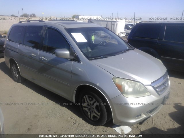 5FNRL38735B075673 - 2005 HONDA ODYSSEY EXL SILVER photo 1