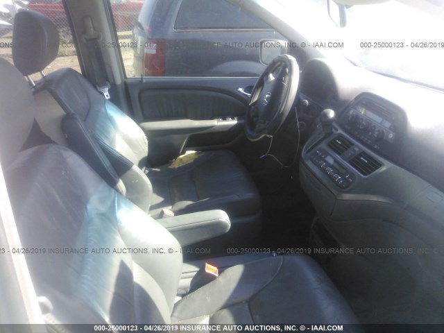 5FNRL38735B075673 - 2005 HONDA ODYSSEY EXL SILVER photo 5