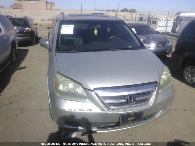 5FNRL38735B075673 - 2005 HONDA ODYSSEY EXL SILVER photo 6