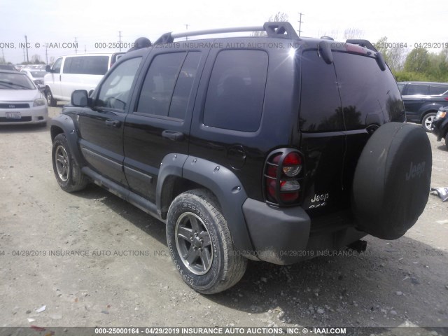 1J4GL38K35W511729 - 2005 JEEP LIBERTY RENEGADE BLACK photo 3