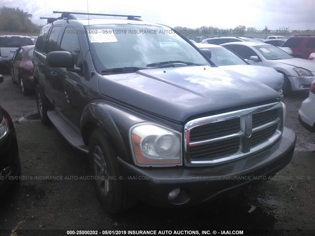 1D4HB58D14F214874 - 2004 DODGE DURANGO LIMITED GRAY photo 1