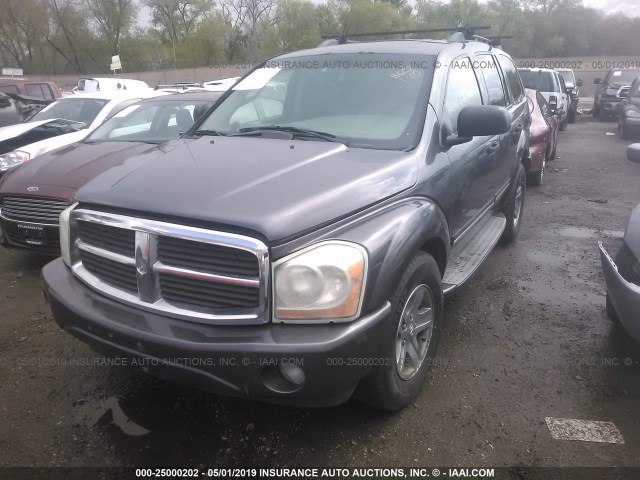 1D4HB58D14F214874 - 2004 DODGE DURANGO LIMITED GRAY photo 2