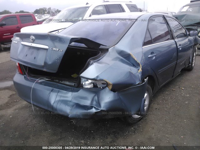 4T1BE32K02U539543 - 2002 TOYOTA CAMRY LE/XLE/SE Light Blue photo 4