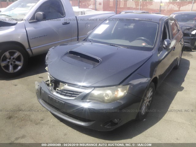 JF1GH61628G834759 - 2008 SUBARU IMPREZA 2.5I BLACK photo 2