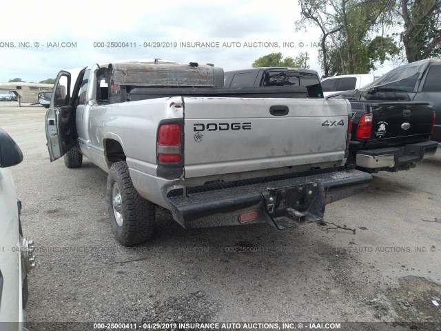 1B7KF23791J574295 - 2001 DODGE RAM 2500 SILVER photo 3