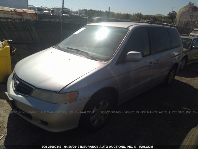 5FNRL18743B029142 - 2003 HONDA ODYSSEY EXL SILVER photo 2