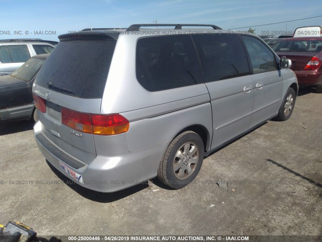 5FNRL18743B029142 - 2003 HONDA ODYSSEY EXL SILVER photo 4