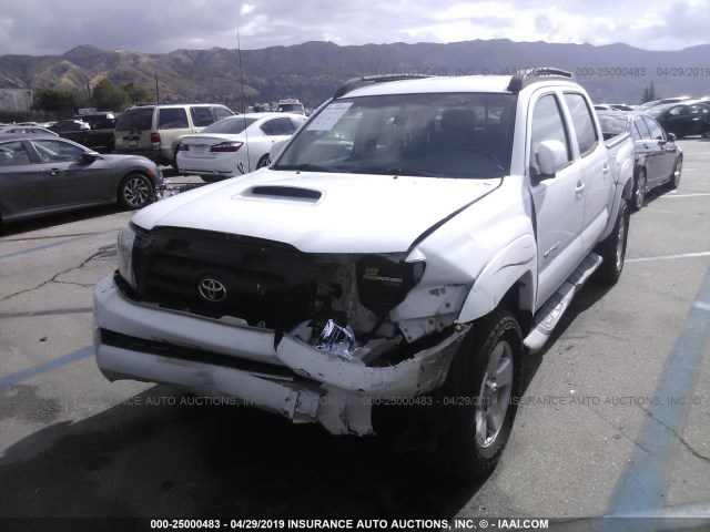 5TEJU62N77Z371414 - 2007 TOYOTA TACOMA DOUBLE CAB PRERUNNER WHITE photo 2