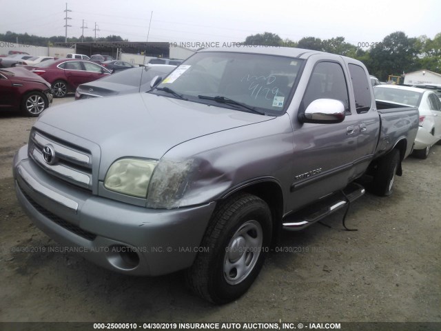 5TBRU34146S466481 - 2006 TOYOTA TUNDRA ACCESS CAB SR5 SILVER photo 2