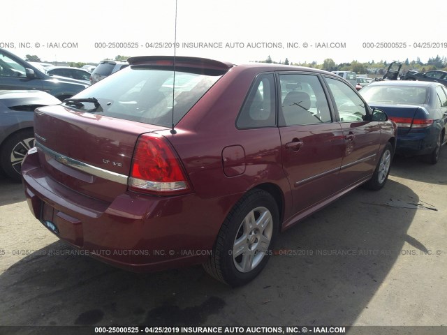 1G1ZT63826F214294 - 2006 CHEVROLET MALIBU MAXX LT RED photo 4