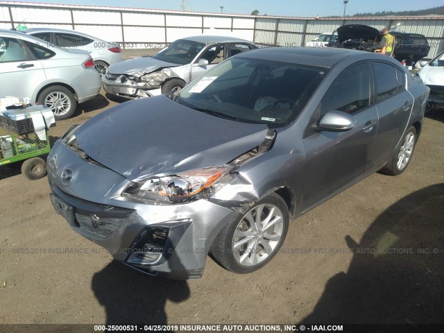 JM1BL1S53A1197031 - 2010 MAZDA 3 S SILVER photo 2