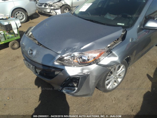 JM1BL1S53A1197031 - 2010 MAZDA 3 S SILVER photo 6