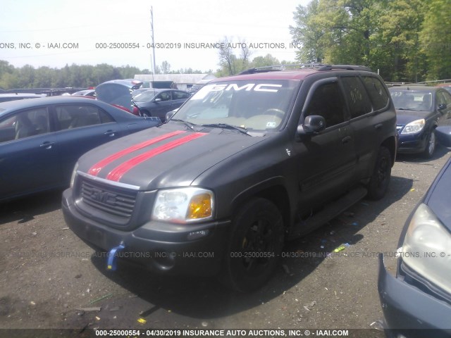 1GKDT13S532326465 - 2003 GMC ENVOY BLACK photo 2