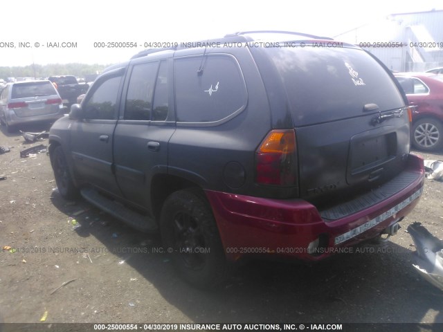 1GKDT13S532326465 - 2003 GMC ENVOY BLACK photo 3