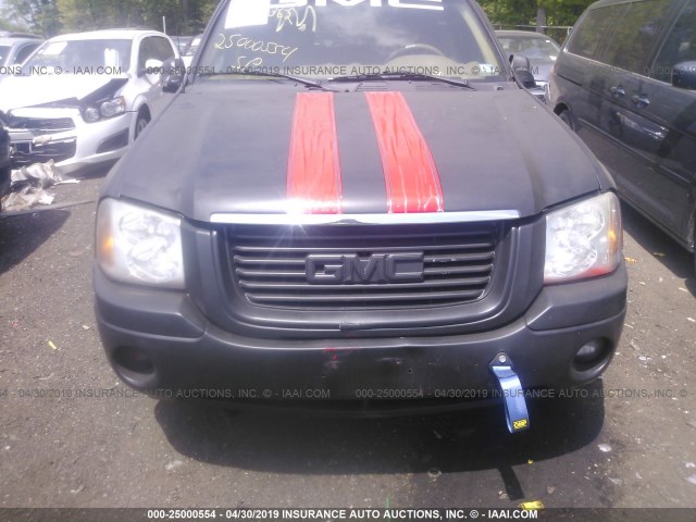 1GKDT13S532326465 - 2003 GMC ENVOY BLACK photo 6