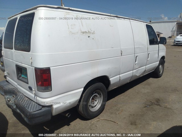 1FTRE14202HA21929 - 2002 FORD ECONOLINE E150 VAN WHITE photo 4