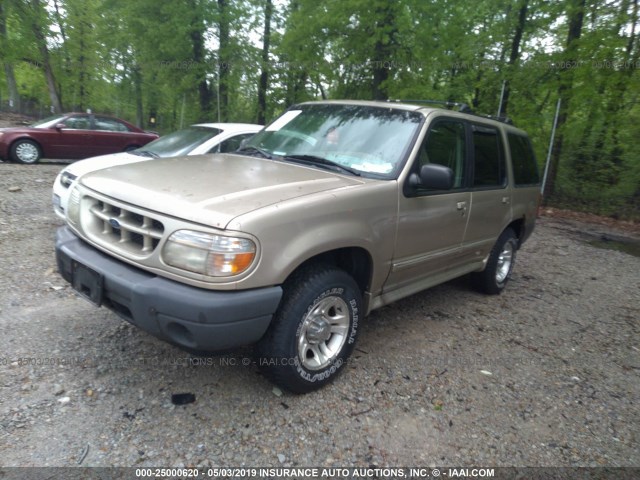 1FMZU72E4YUB50125 - 2000 FORD EXPLORER XLS GOLD photo 2