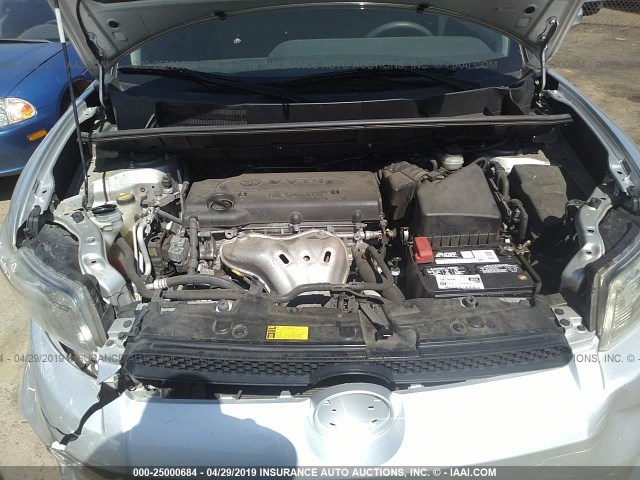 JTLZE4FE4B1127080 - 2011 TOYOTA SCION XB SILVER photo 10