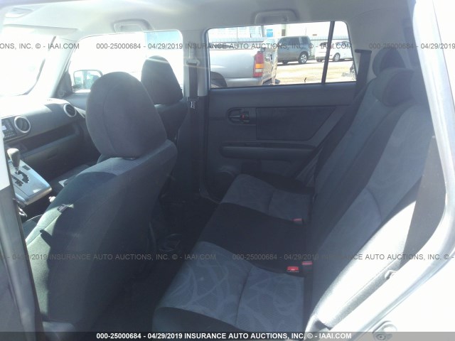 JTLZE4FE4B1127080 - 2011 TOYOTA SCION XB SILVER photo 8