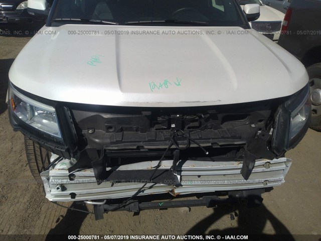 1FM5K8F84HGB64622 - 2017 FORD EXPLORER LIMITED WHITE photo 6