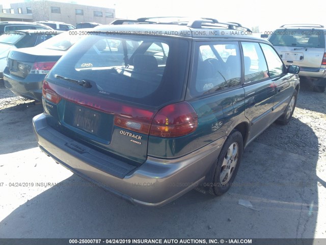 4S3BG6858X7611113 - 1999 SUBARU LEGACY OUTBACK/SSV/LIMITED/30TH GREEN photo 4