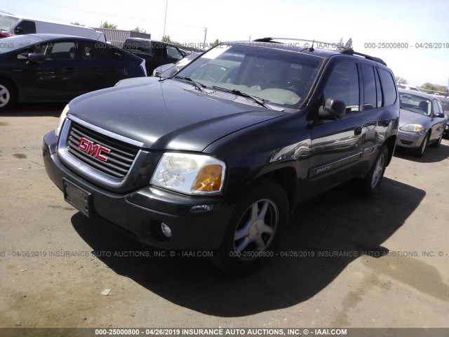 1GKDT13S752120406 - 2005 GMC ENVOY BLACK photo 2