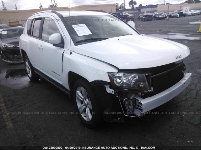 1C4NJCEA4FD156890 - 2015 JEEP COMPASS LATITUDE WHITE photo 1