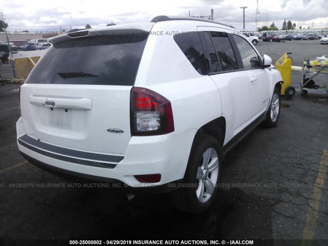 1C4NJCEA4FD156890 - 2015 JEEP COMPASS LATITUDE WHITE photo 4