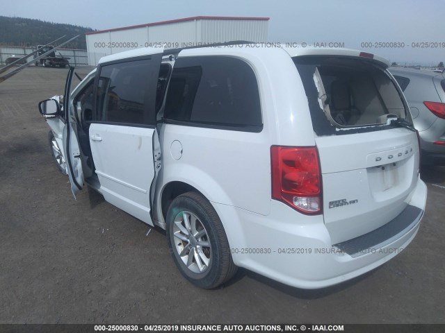 2C4RDGCG1GR183535 - 2016 DODGE GRAND CARAVAN SXT WHITE photo 3