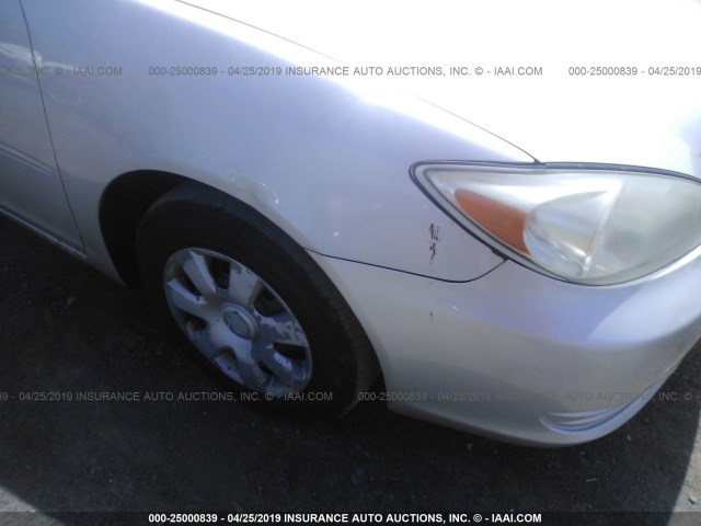 4T1BE32K83U728099 - 2003 TOYOTA CAMRY LE/XLE/SE SILVER photo 6